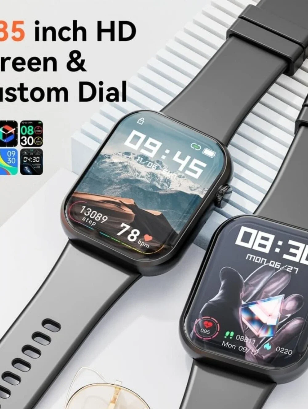 Smart Watch (Answer/Make Call) 1.85inch for Men Women Android / iOS